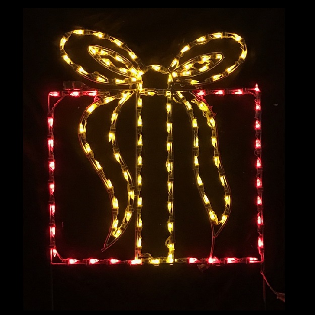 Christmas Gift Box LED Lighted Outdoor Christmas Decoration