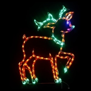 Reindeer Graceful LED Lighted Outdoor Christmas Decoration