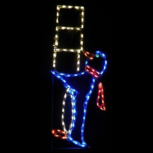 Penguin Carrying Blocks of Ice LED Lighted Outdoor Christmas Decoration