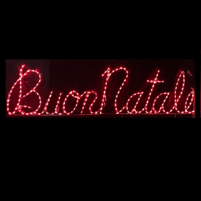 Buon Natale LED Lighted Outdoor Christmas Sign Decoration