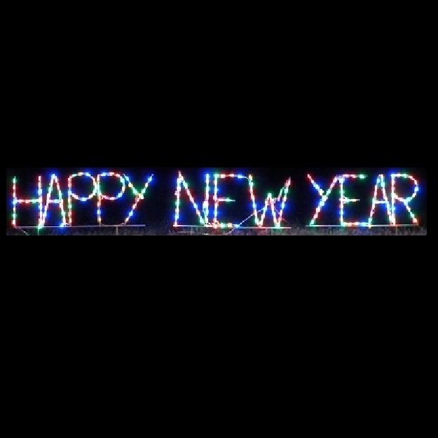 Happy New Year LED Lighted Outdoor Lawn Decoration