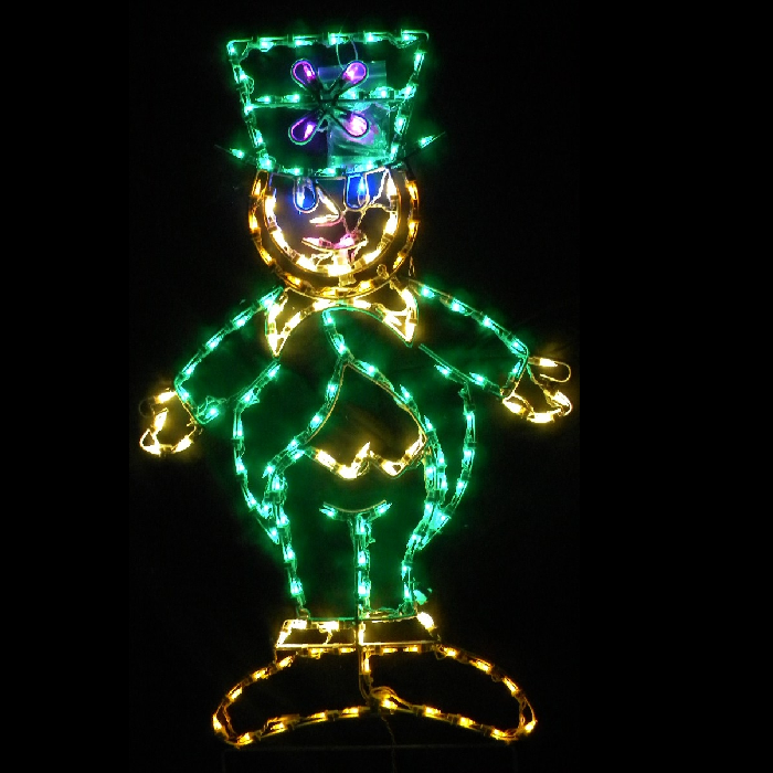 Saint Patricks Day LED Lighted Leprechaun Decoration