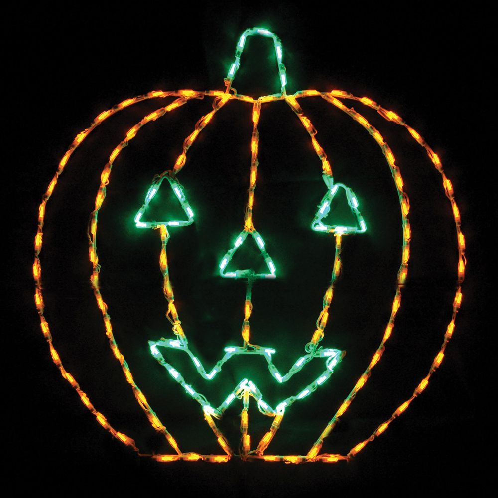 Jack O Lantern LED Lighted Outdoor Halloween Decoration