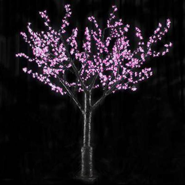 8 Foot Cherry Blossom Tree Pink LED Lighted Outdoor Christmas Decoration