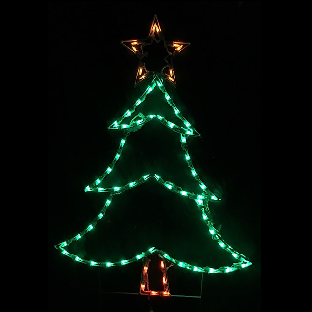 Small Christmas Tree LED Lighted Outdoor Lawn Decoration