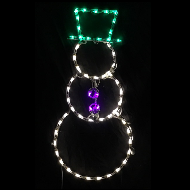 Small Snowman LED Lighted Outdoor Christmas Decoration