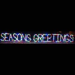 Seasons Greetings LED Lighted Outdoor Christmas Decoration