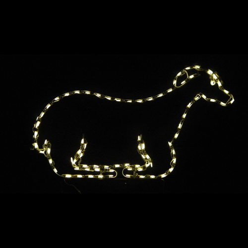 Sheep Sitting LED Lighted Outdoor Christmas Decoration