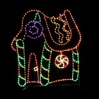 Gingerbread House LED Lighted Outdoor Christmas Decoration