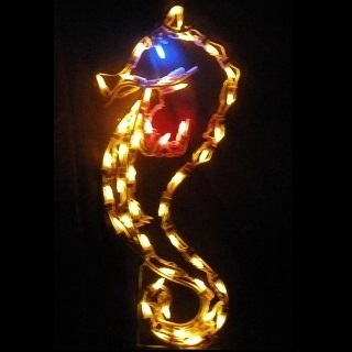 Sea Horse LED Lighted Outdoor Nautical Decoration