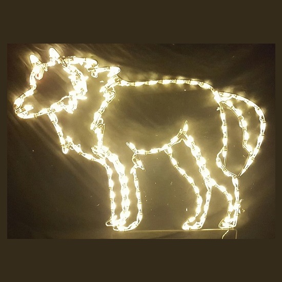 Wolf LED Lighted Outdoor Christmas Decoration