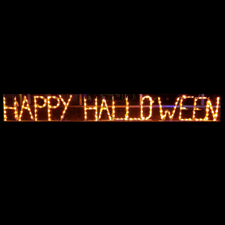 Happy Halloween LED Lighted Outdoor Halloween Decoration