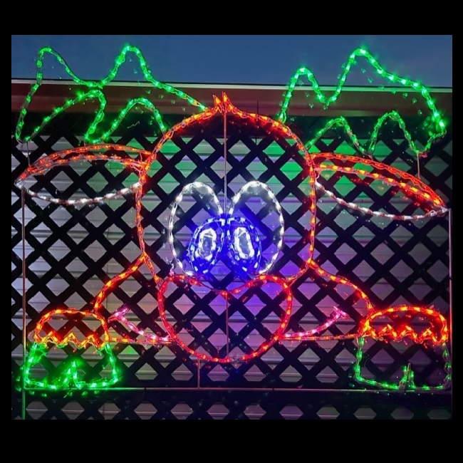 Peeking Reindeer LED Lighted Outdoor Christmas Decoration