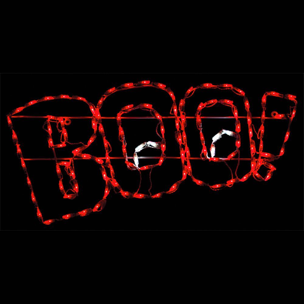 BOO! Sign LED Lighted Outdoor Halloween Decoration