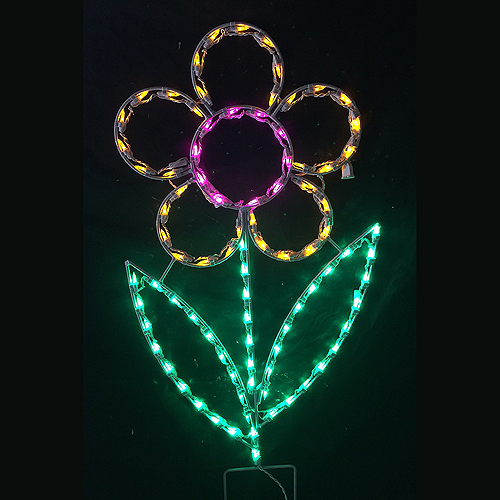 Daisy Pick Your Color! LED Lighted Outdoor Spring Floral Decoration Large