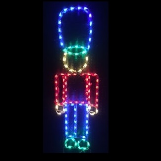 Soldier Standing LED Lighted Outdoor Christmas Decoration